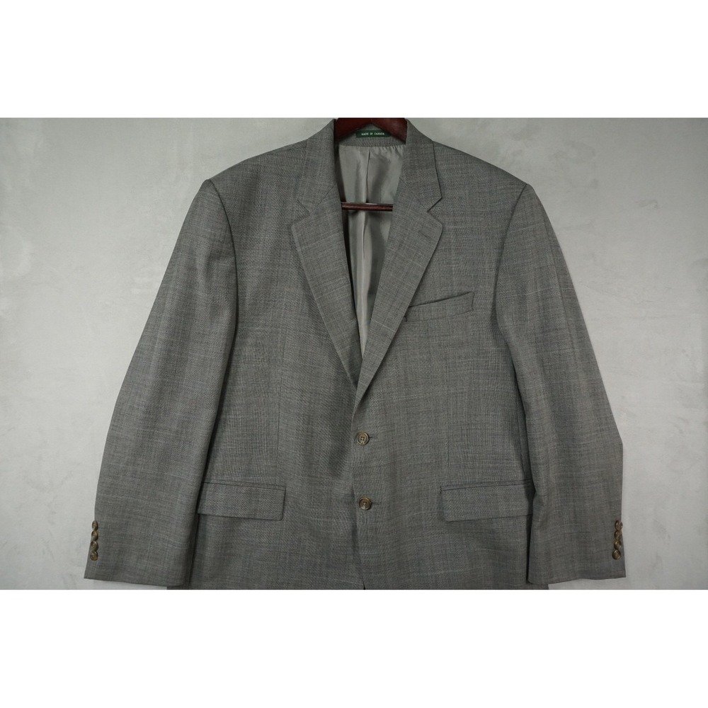 Lauren Ralph Lauren Blazer Mens 46R Gray 100% Wool Suit Jacket Sport Coat Canada